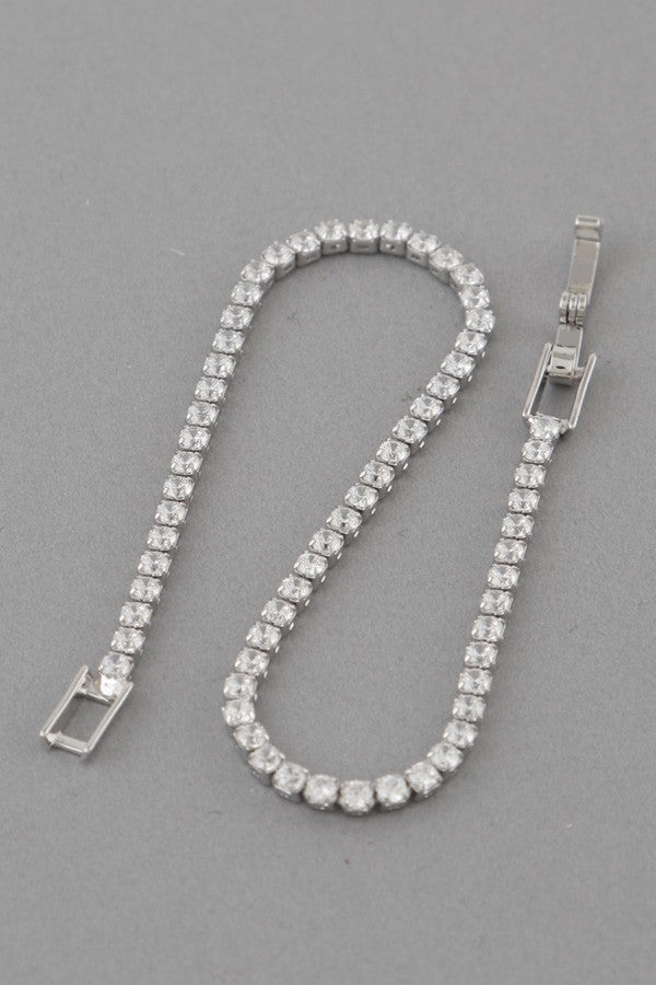 Silver Tennis Bracelet
