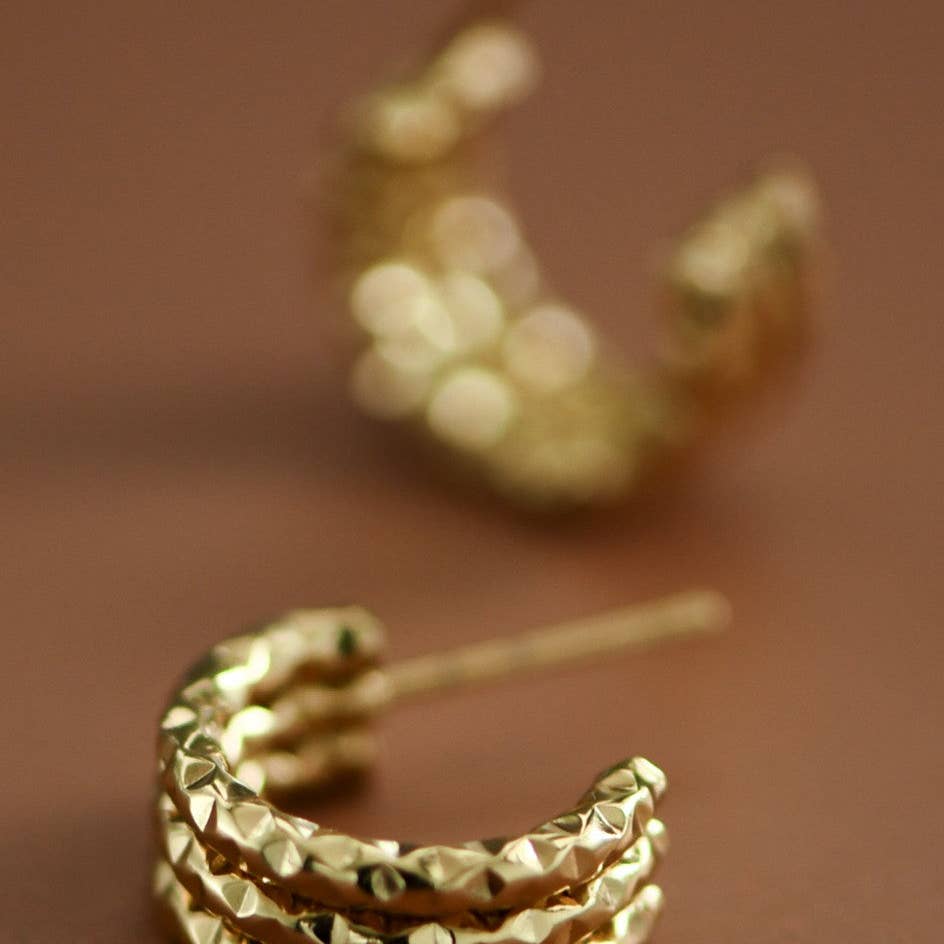 Hammed Hoop Earrings