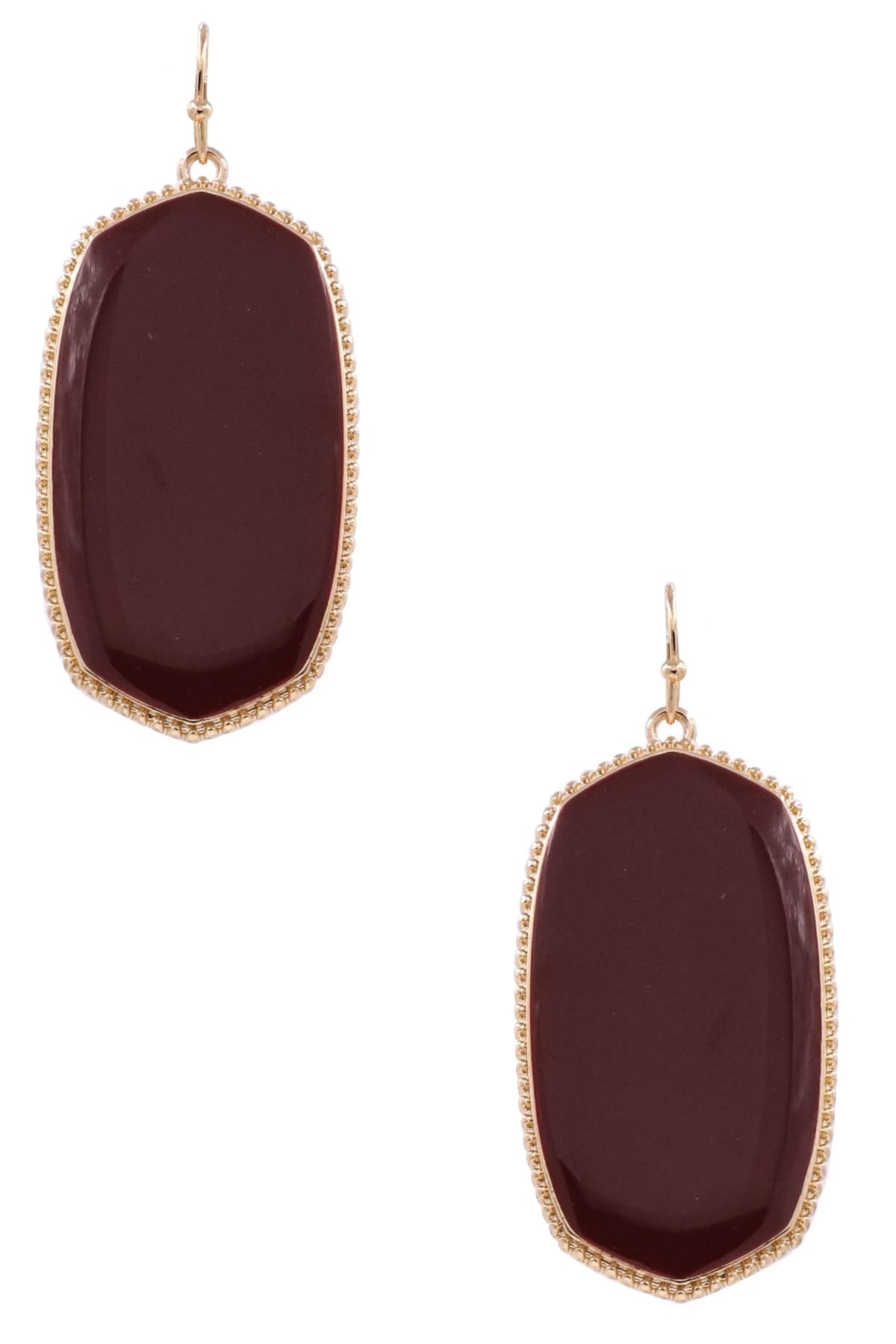 Burgundy Drop Earrings