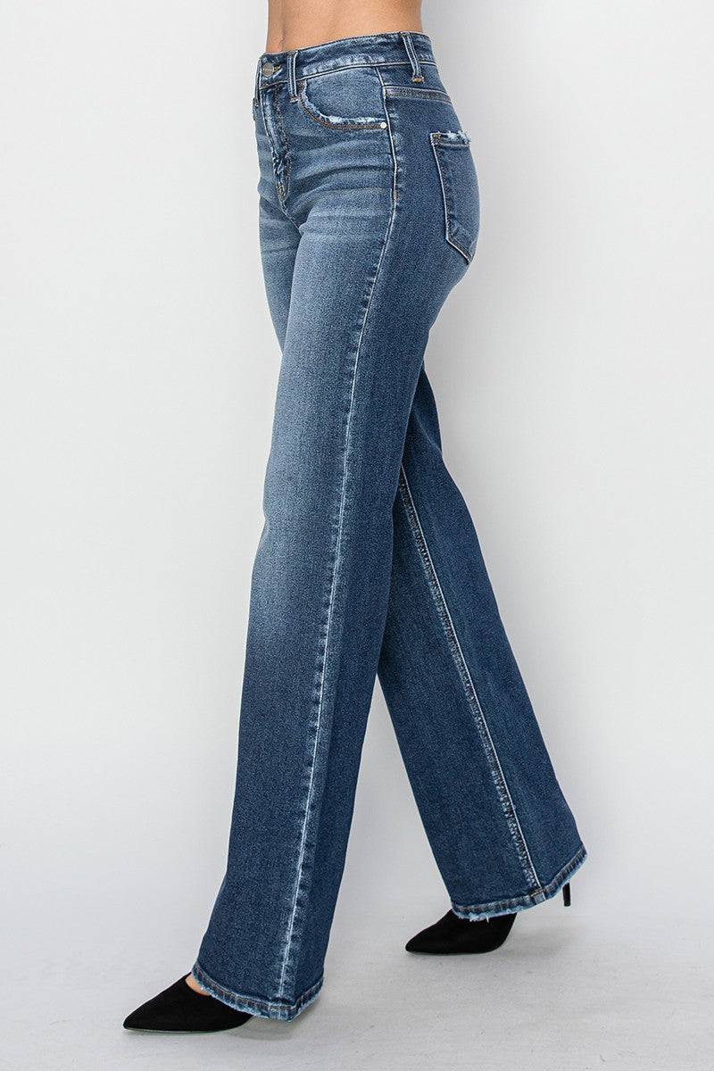 High Rise Straight Leg Denim