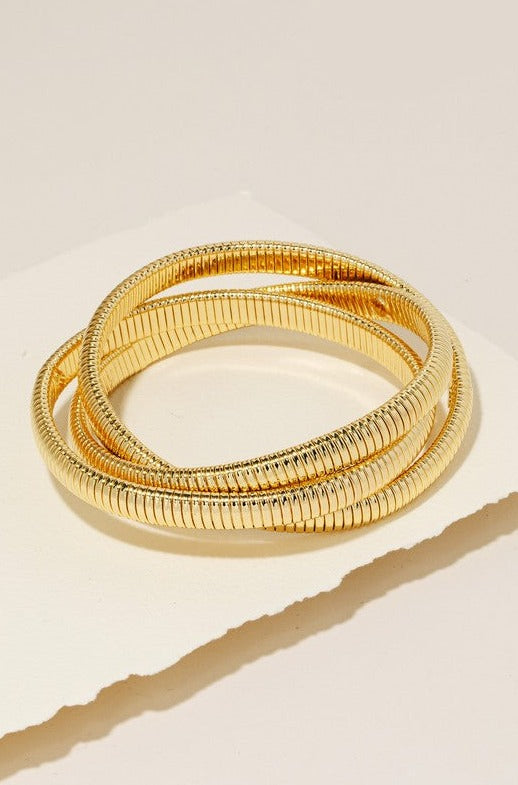 Gold Layer Bracelet Set