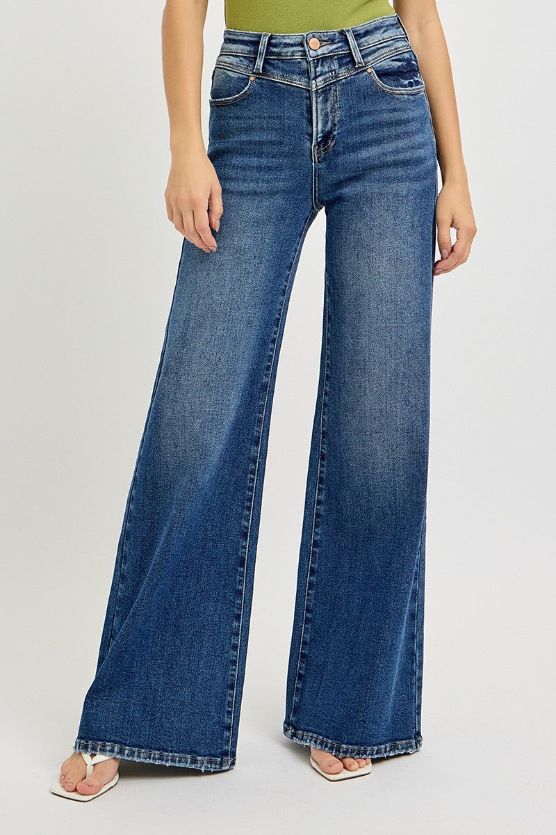 High Rise Front Yoke Denim