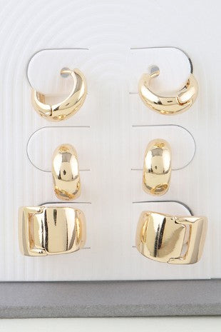 Multi Hoop Earrings Set