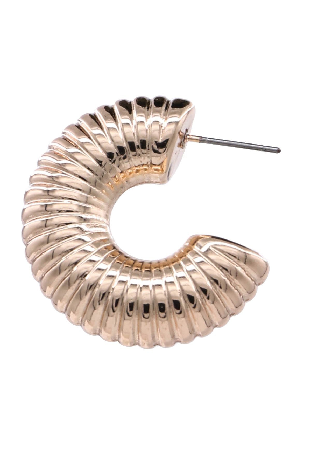 Sculpted Stripe Detail Earrings