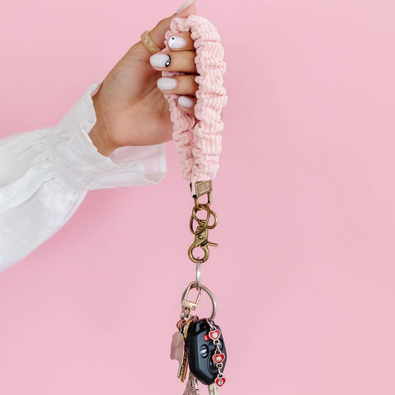 Rose Corduroy Keychain