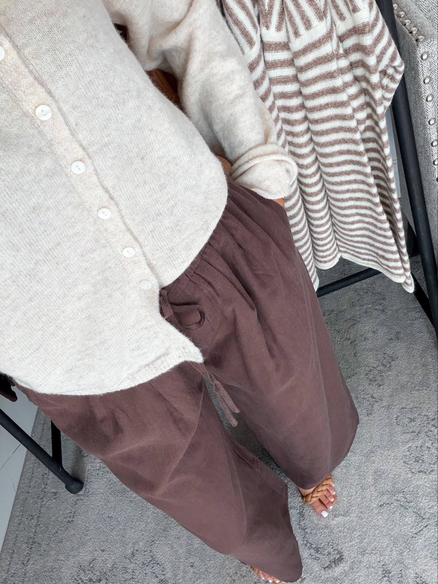 Dark Espresso Wide Leg Pants