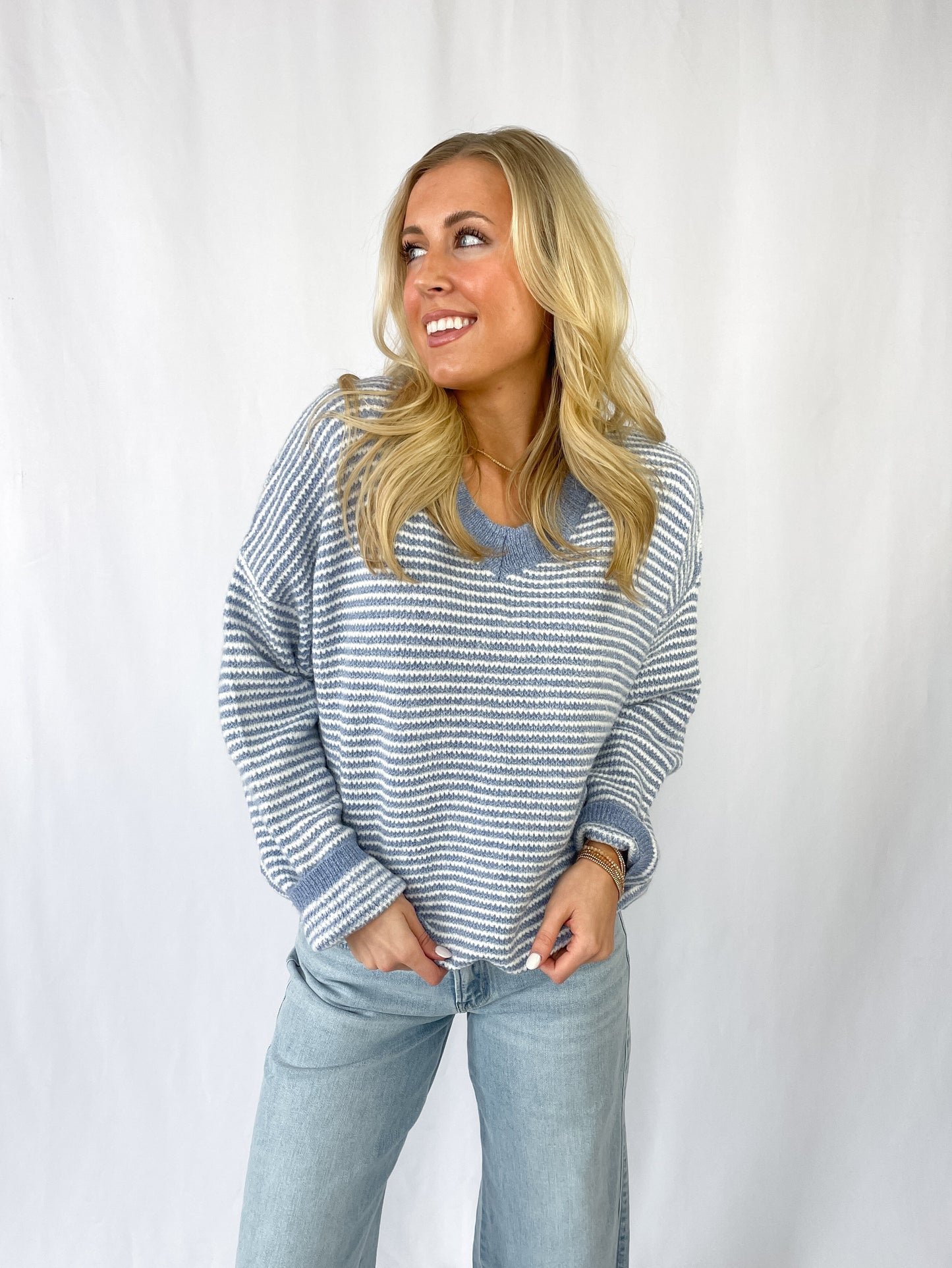 Jean Fine Line Sweater