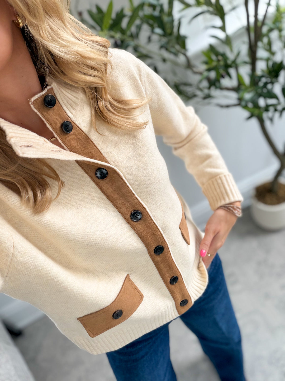 Sable Mock Neck Jacket