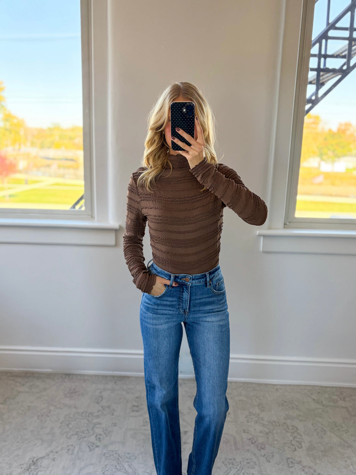 Simply Sophisticated Top (Brown)