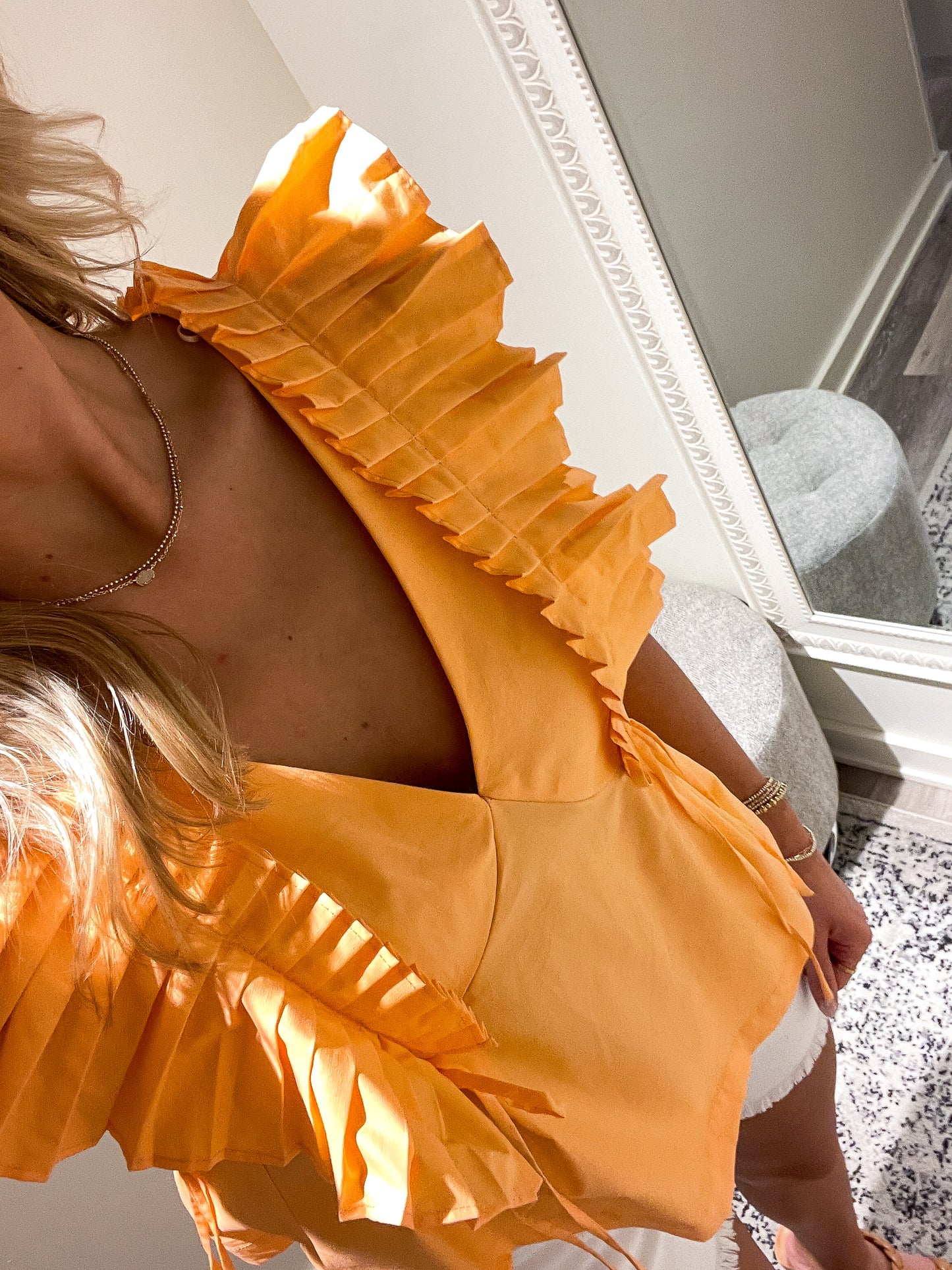 Starburst Ruffle Top