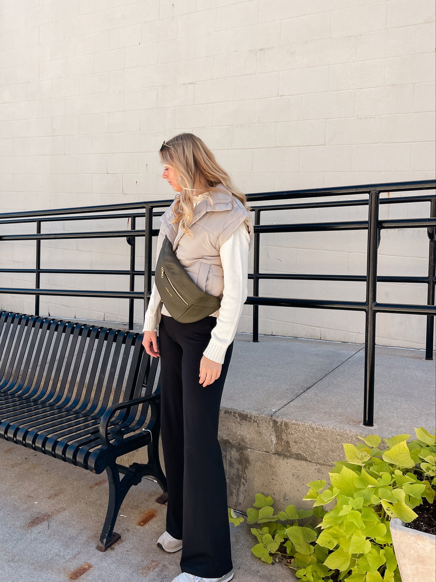 Oversized Snap Button Puffer Vest