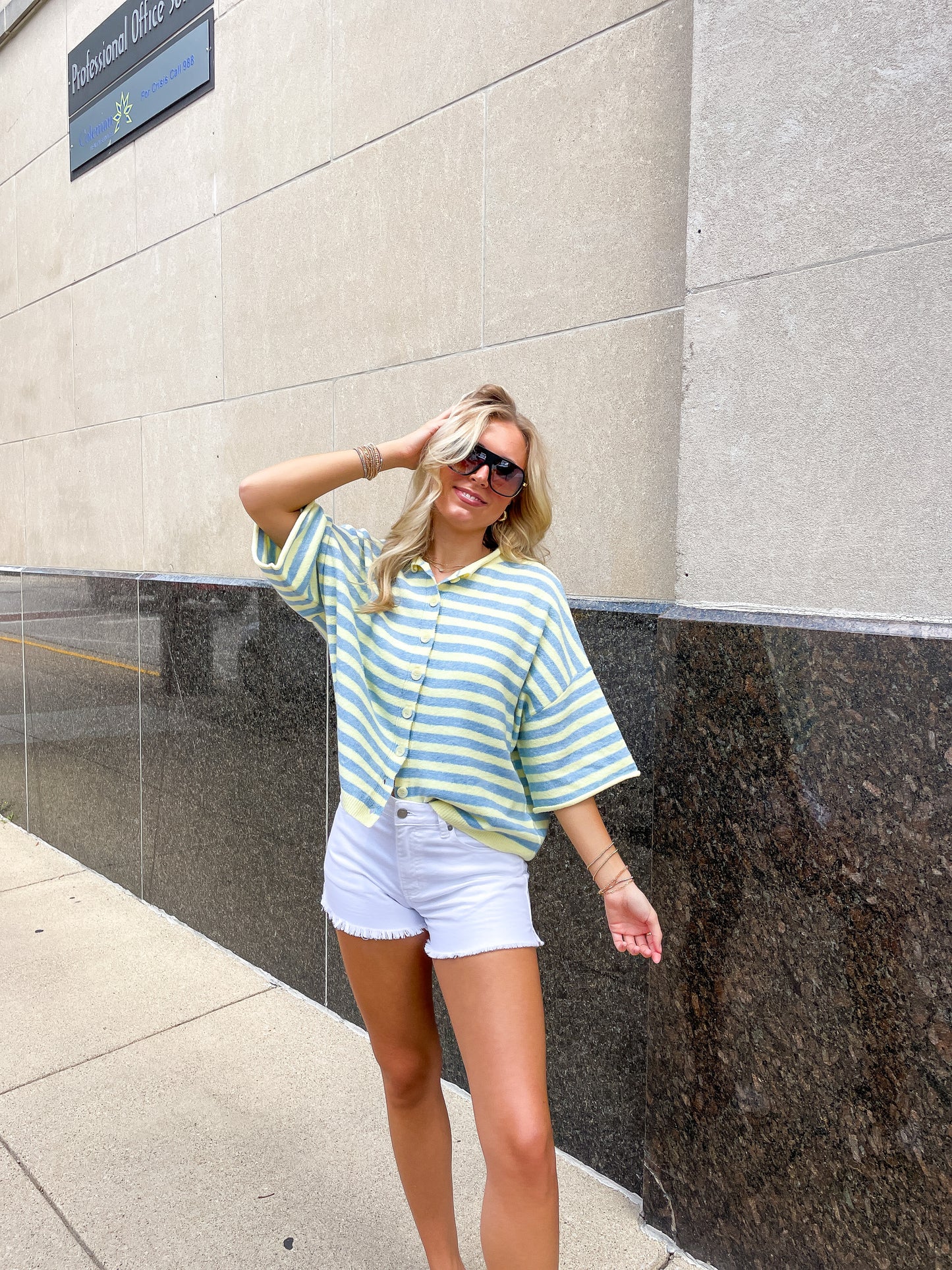 Butter & Blue Button Down