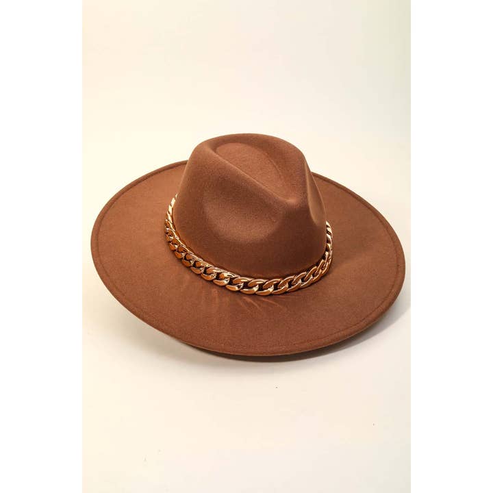 Chain Link Fedora Hat