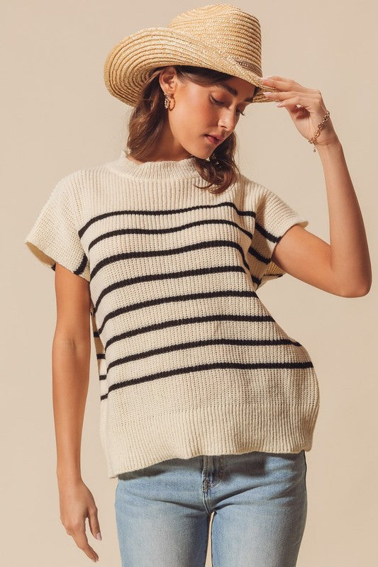 Crew Stripe Knit Sweater