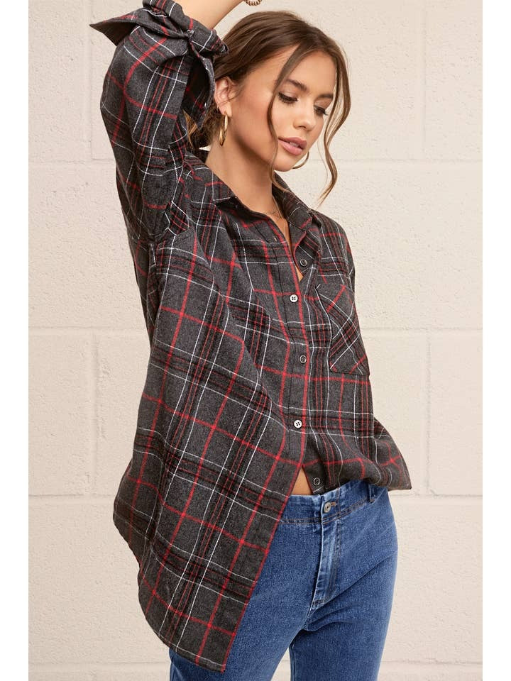 Encore Plaid Shirt (Grey)