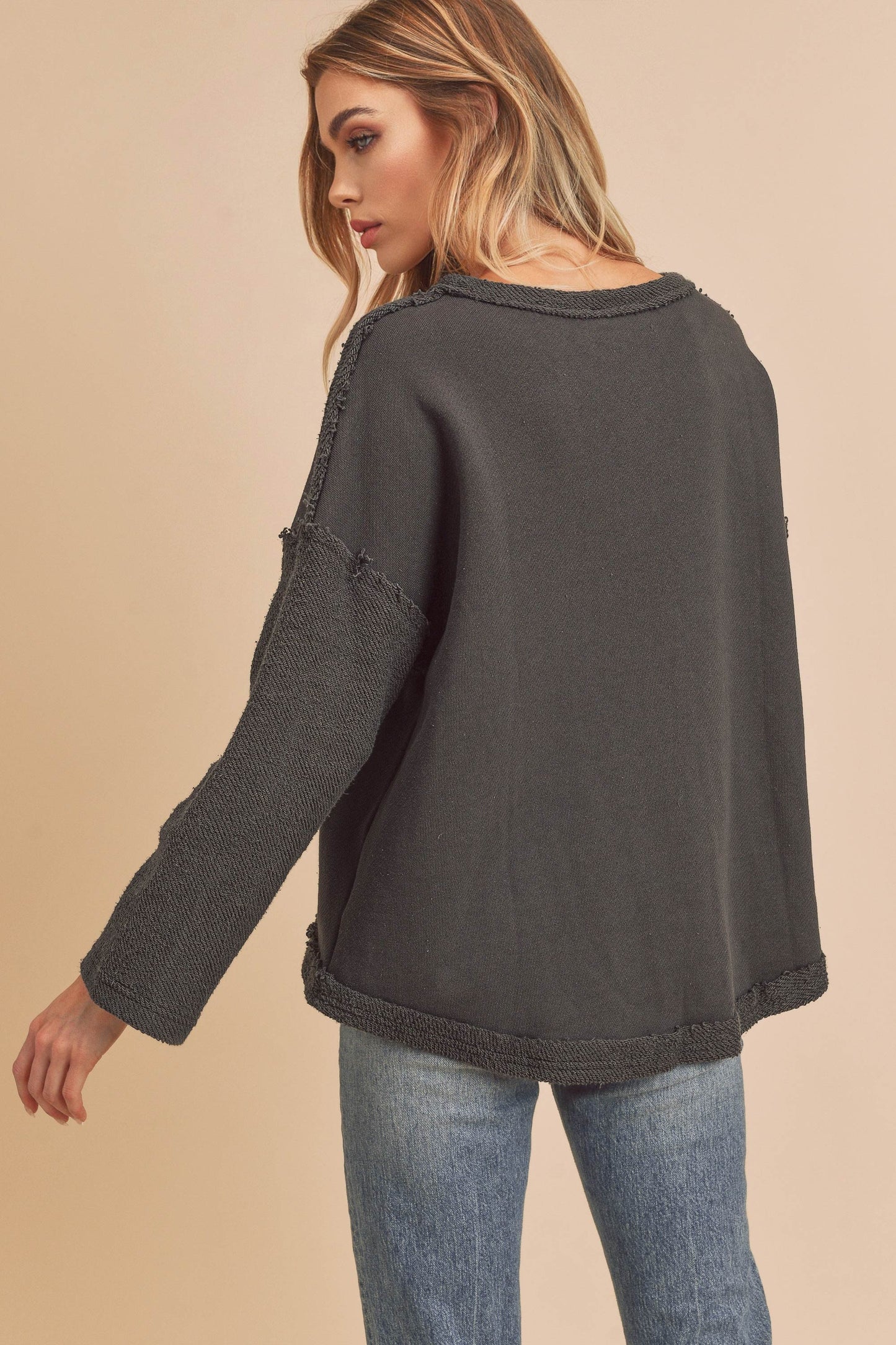 Charcoal Pattie Pullover