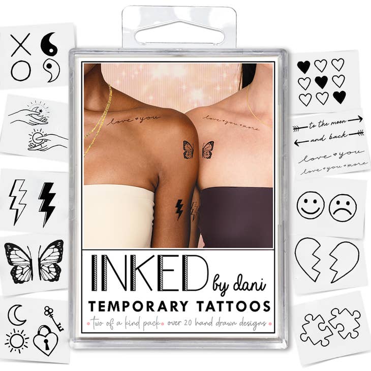 Temp. Tattoo Pack - Two of a Kind