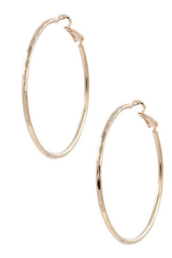 Brass Gold Hoops