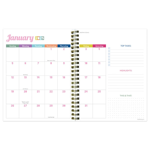 2025 Malibu Stripes Planner