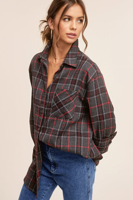 Encore Plaid Shirt (Grey)