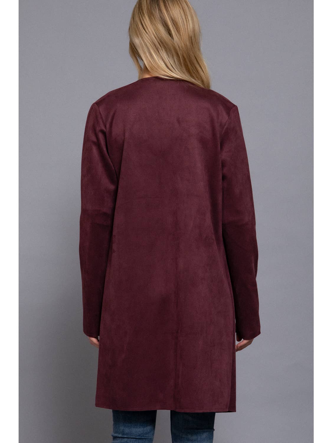 Allison Suede Zipper Detail Jacket