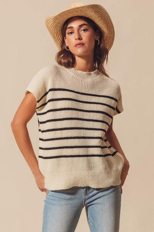 Crew Stripe Knit Sweater