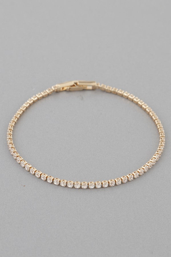 Gold Tennis Bracelet
