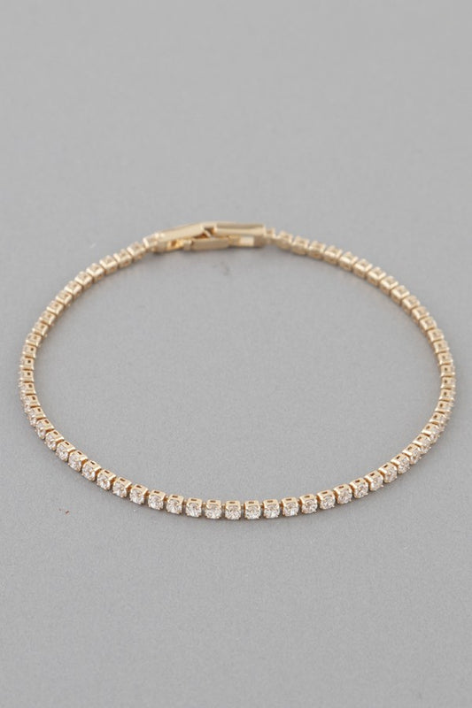 Gold Tennis Bracelet