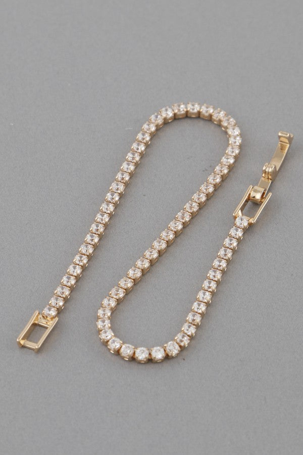 Gold Tennis Bracelet
