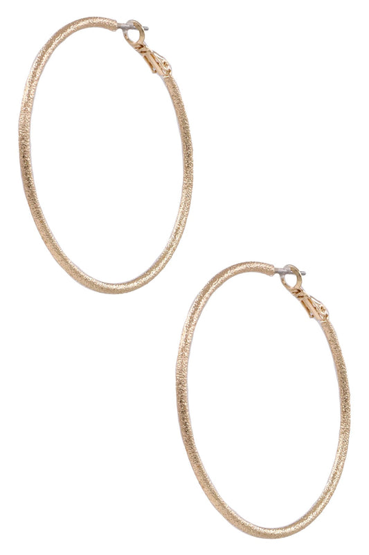 Textured Gold Hoops