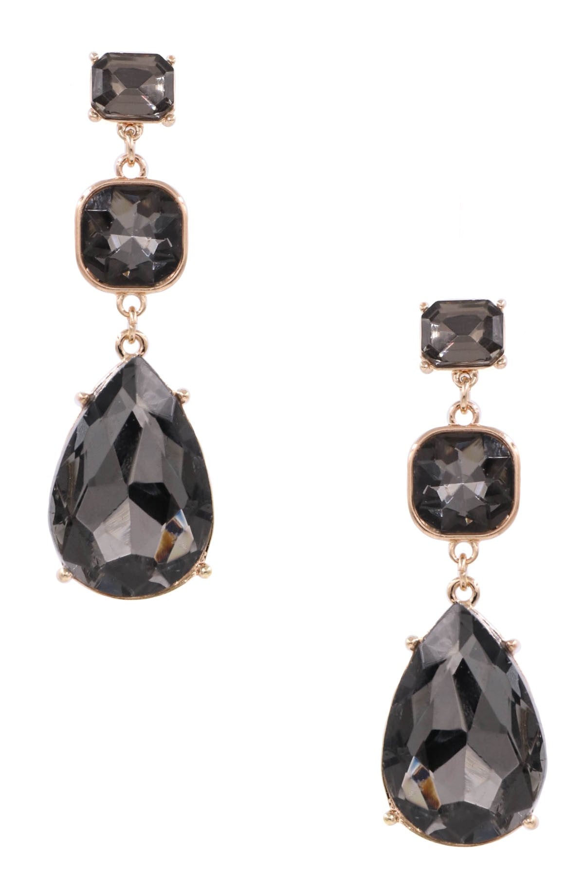 Holiday Jewel Earrings (Grey)