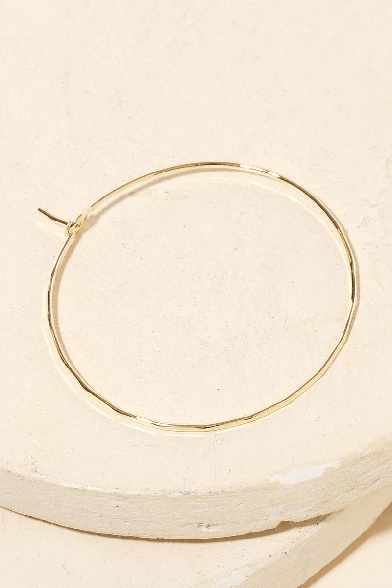 Thin Circle Hoops