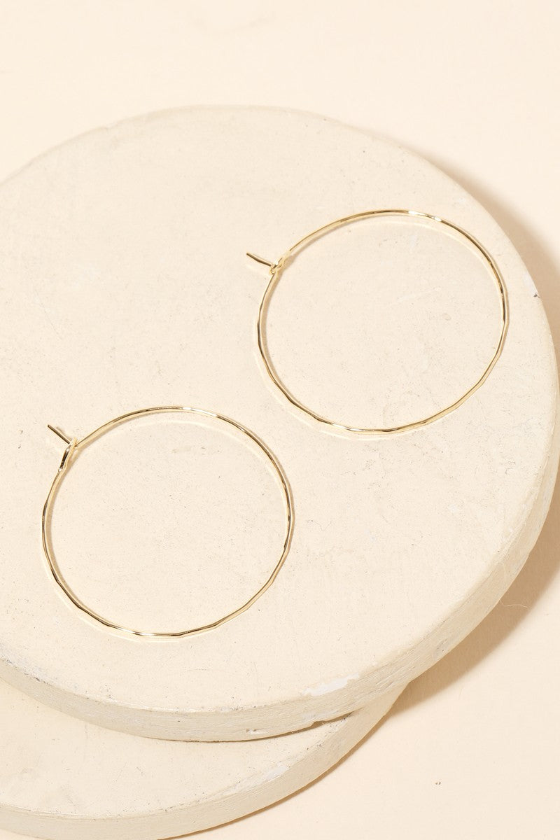 Thin Circle Hoops