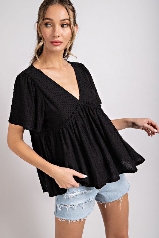 Tufted Dot Blouse