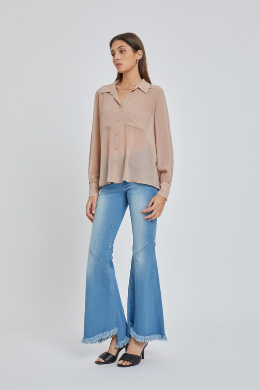 Chiffon Collar Blouse