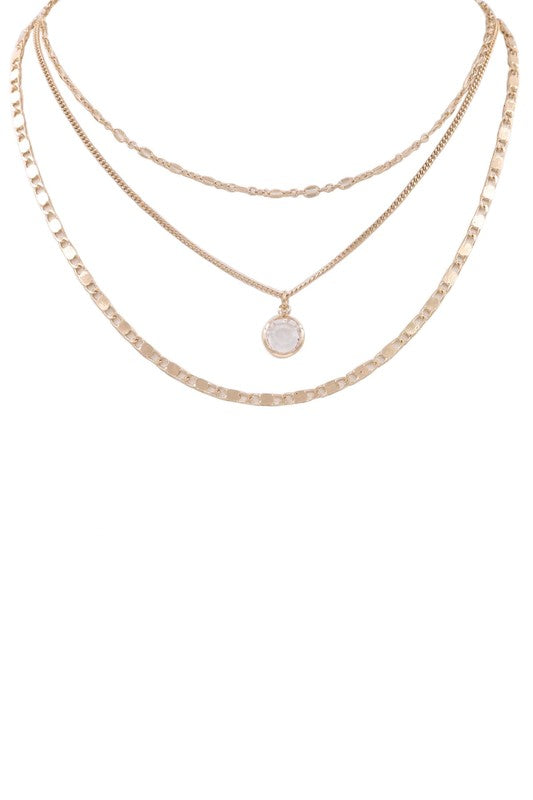Glass Jewel Necklace Set