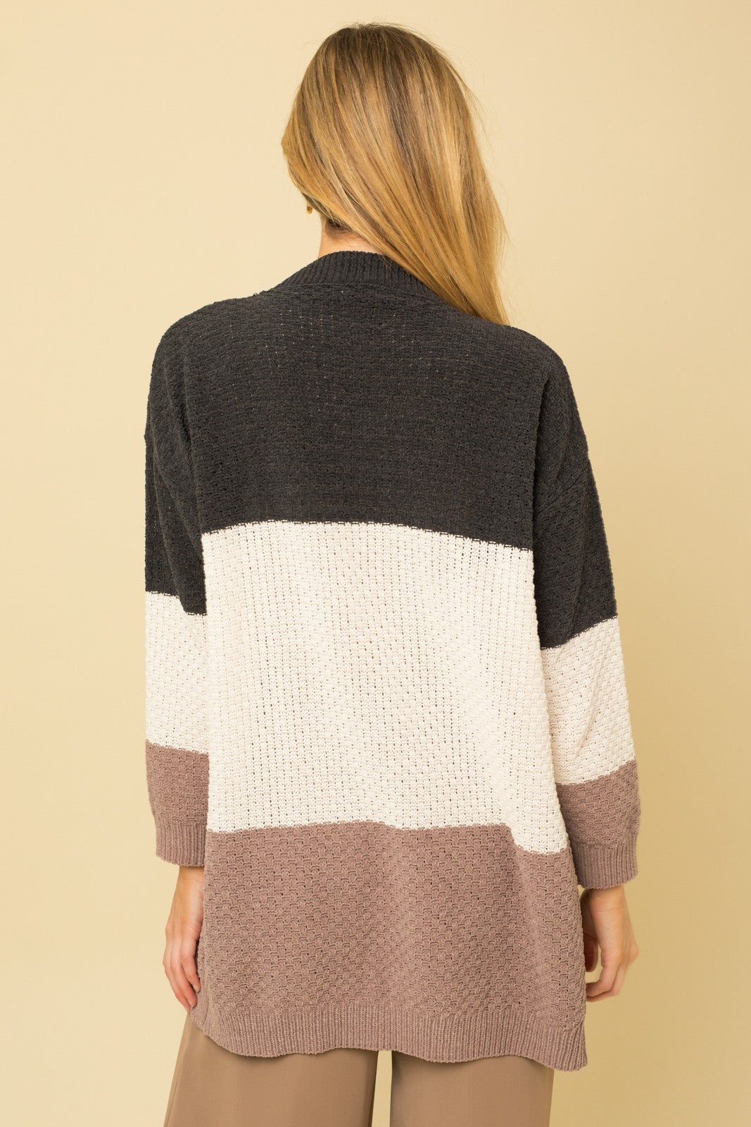Charcoal Block Cardigan