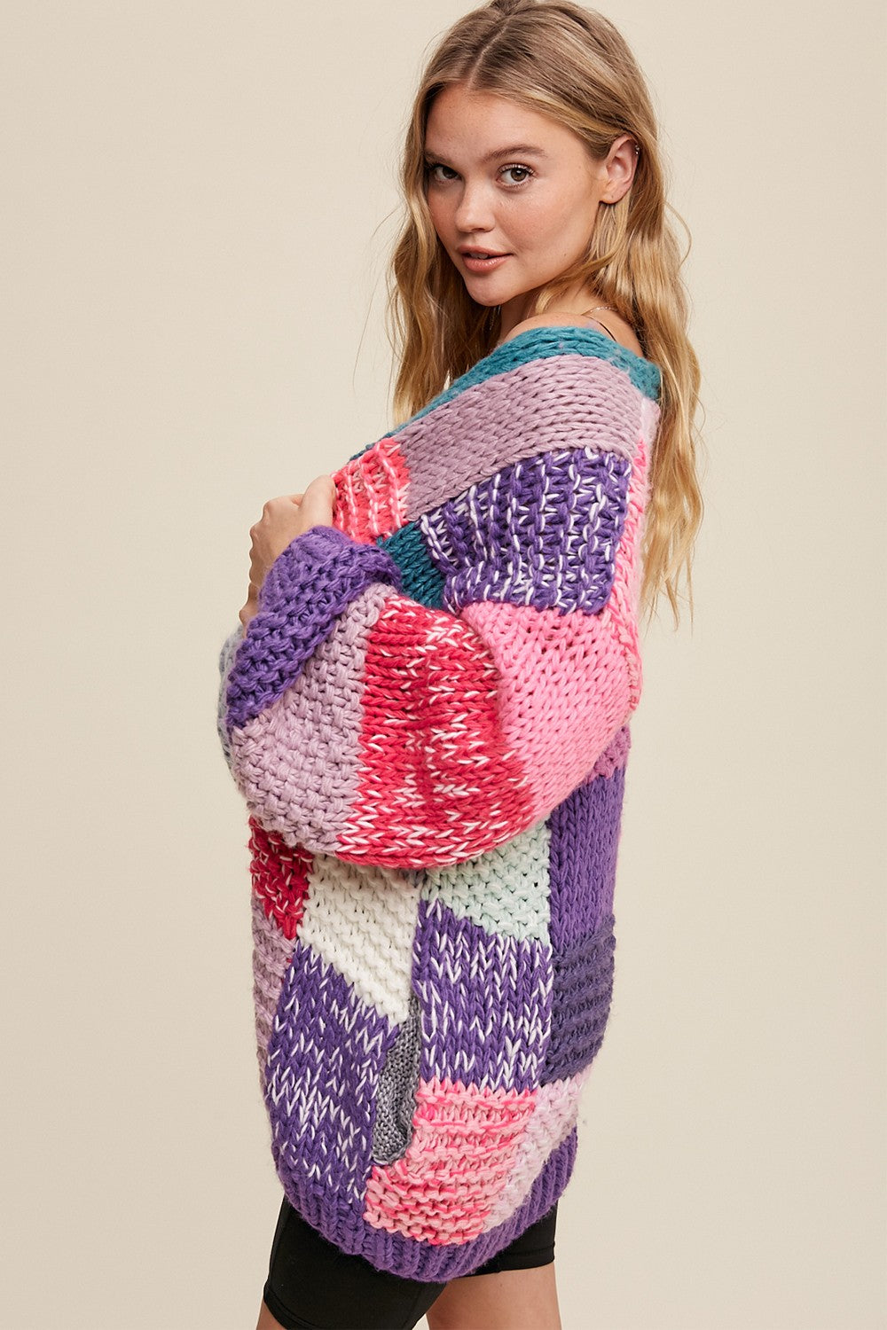 Hand Crochet Bold Knit Cardigan