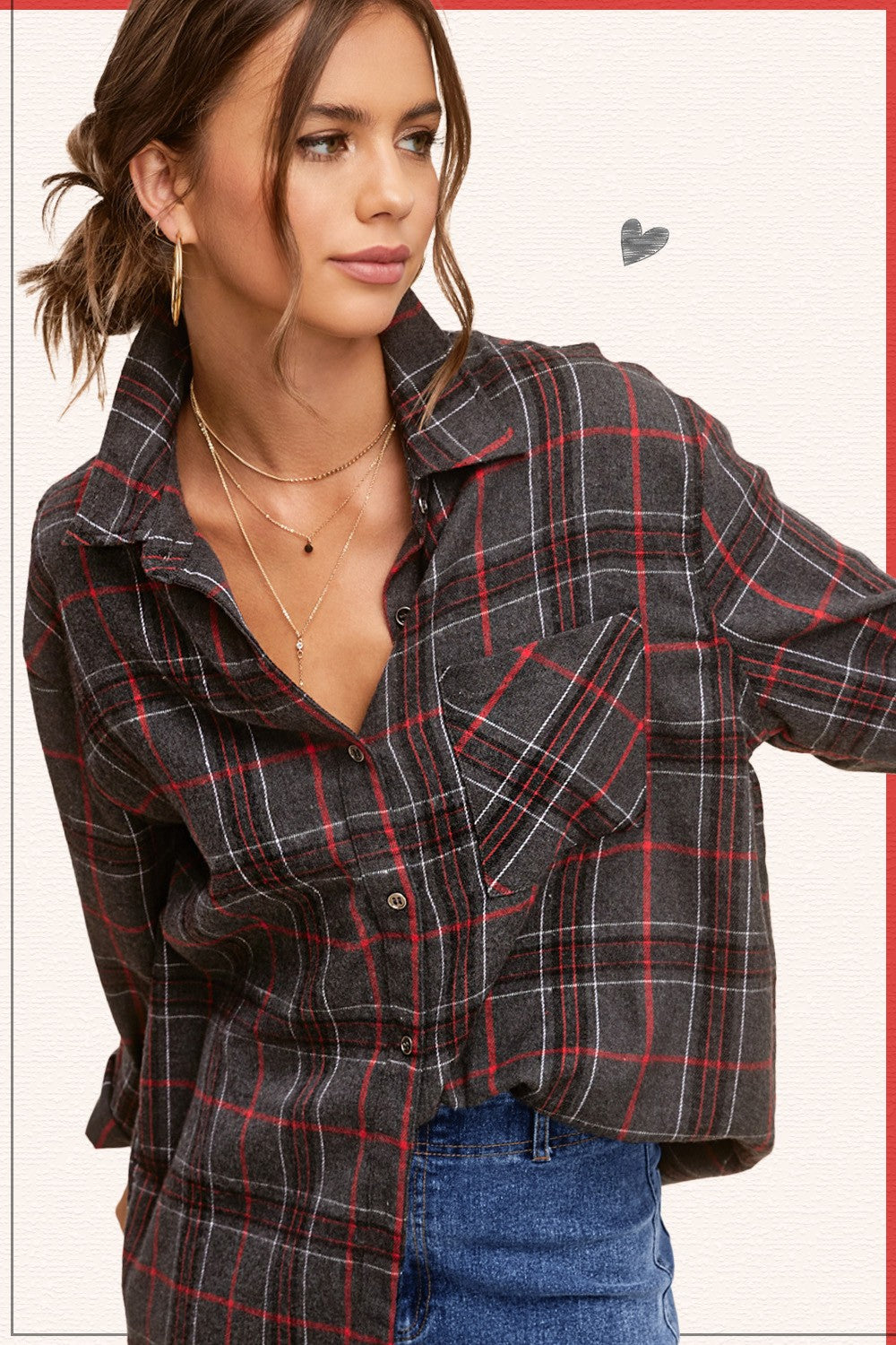 Encore Plaid Shirt (Grey) -