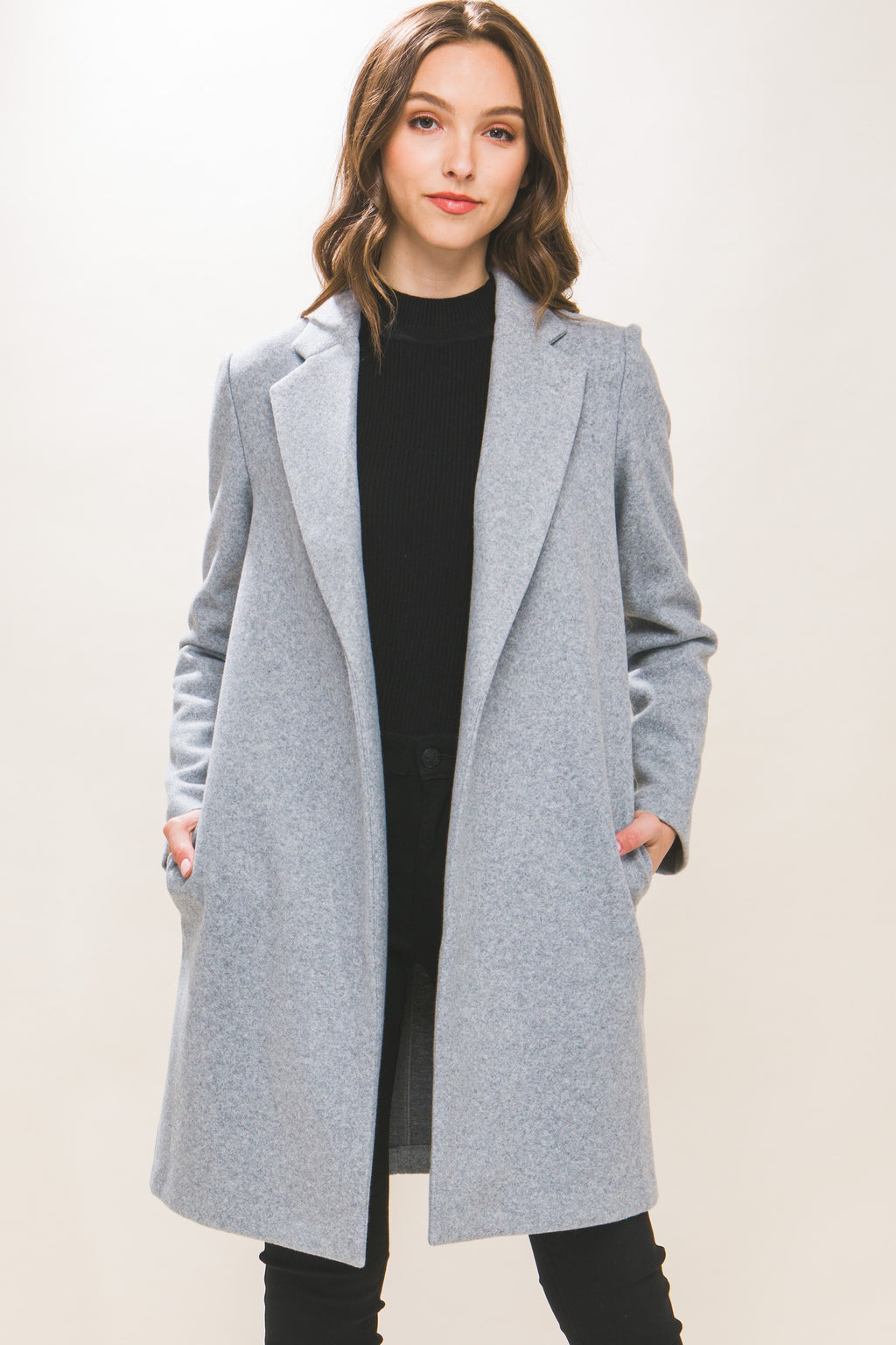 Grey Fleece Coat