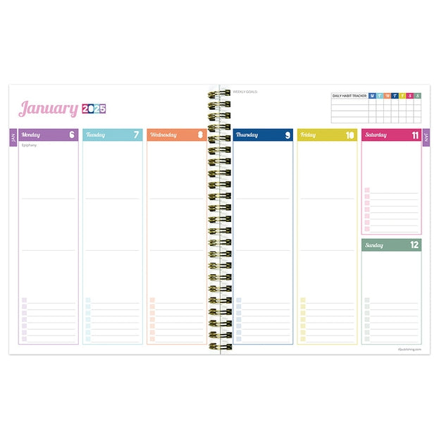 2025 Malibu Stripes Planner