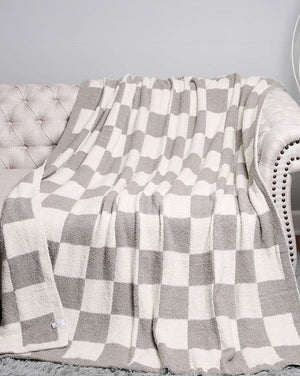Grey Checker Blanket