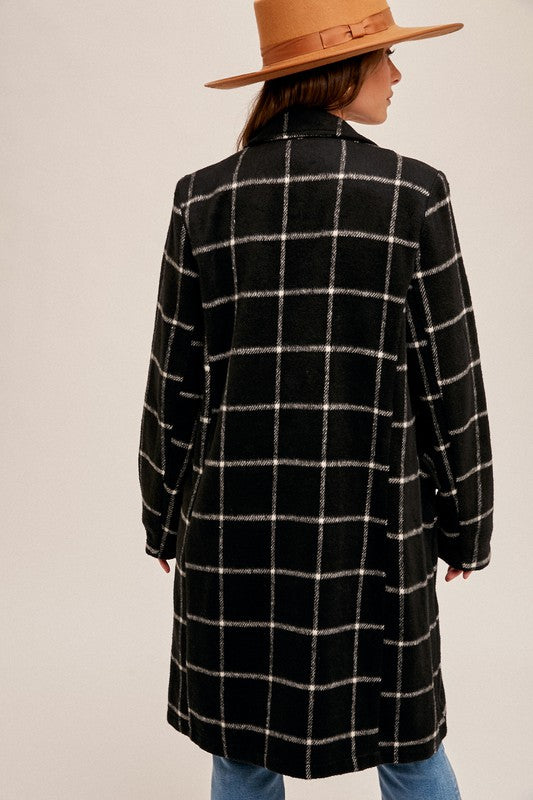 Grid Pattern Light Coat