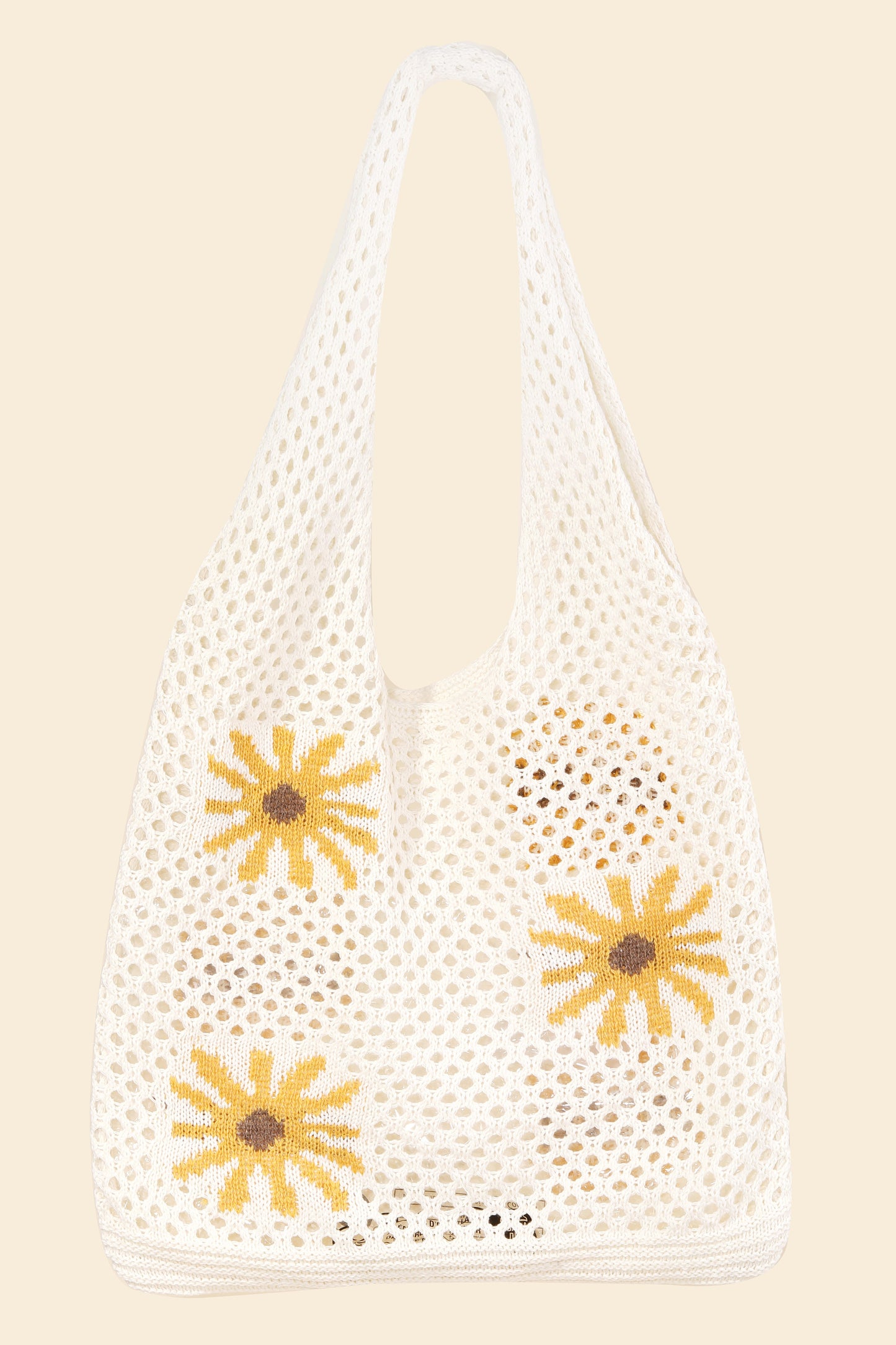 Floral Crochet Tote