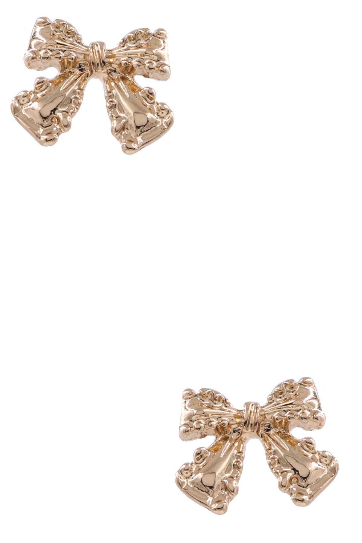 Gold Bow Earrings