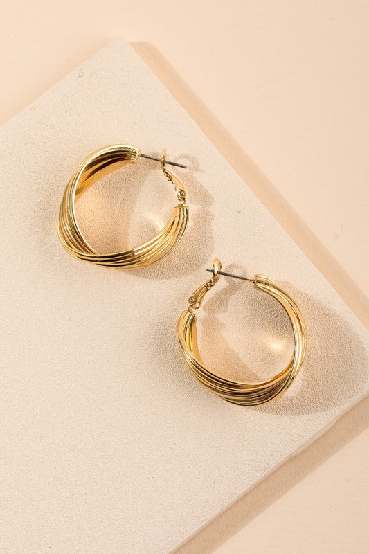 Twist Layer Hoops