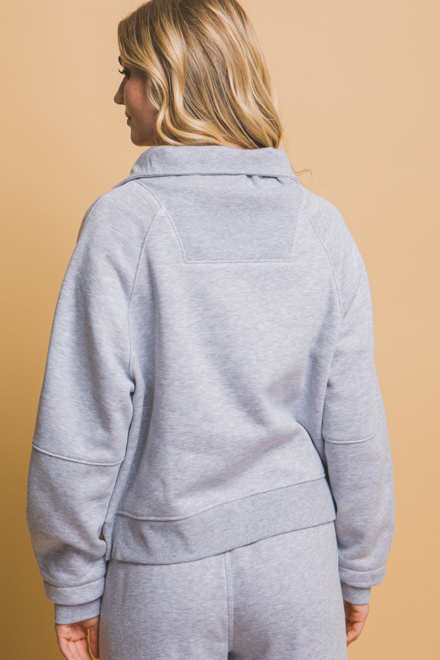 Heather Grey Scuba Sweatshirt