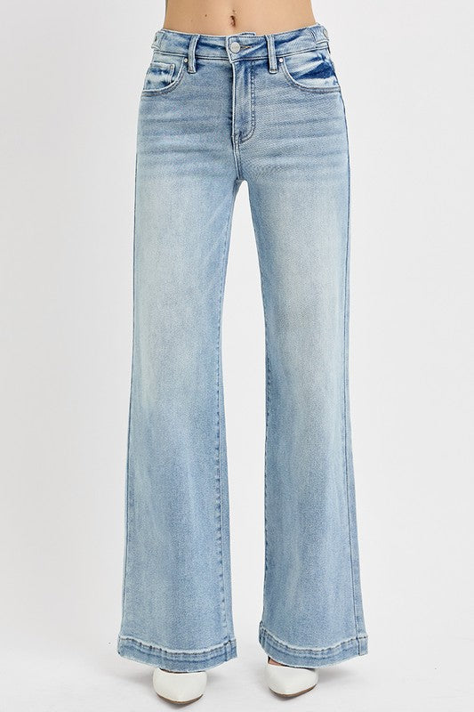 High Rise Wide Leg Denim