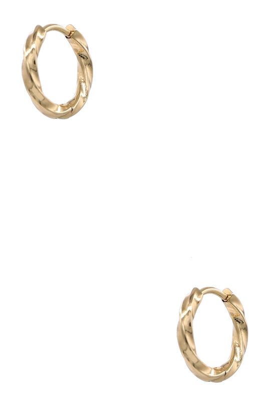 Stainless Steel Twisted Huggies