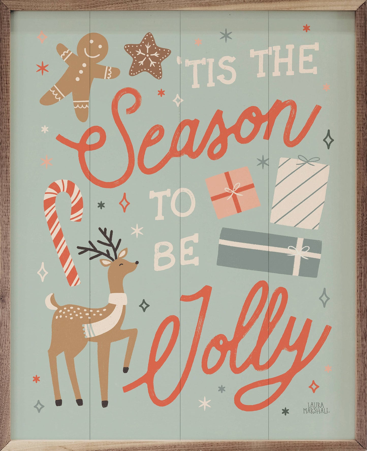 Reindeer Holiday Season Sign